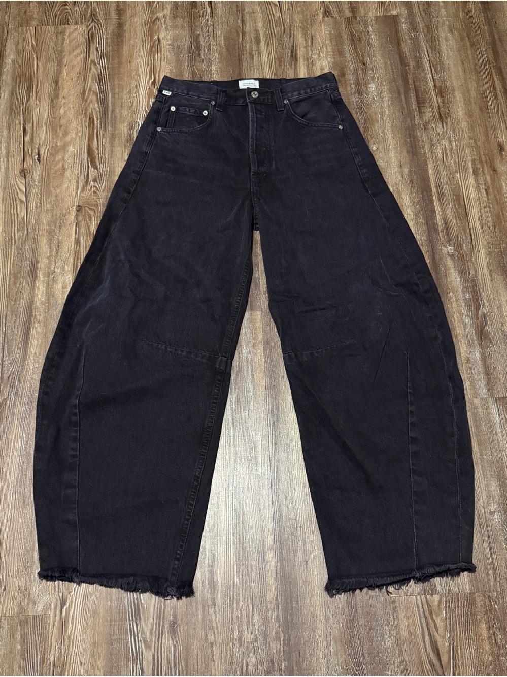 Citizens of Humanity Horseshoe Jeans Women's 26 Barrel Leg Baggy Designer Denim